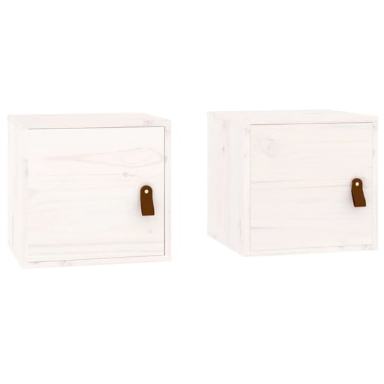 Drewniane szafki ścienne 31,5x30x30cm - białe / AAALOE Inna marka