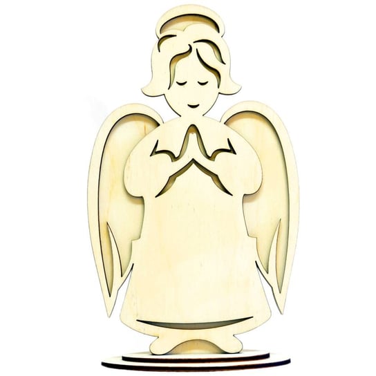 Drewniany anioł duży na podstawce N10 Inna marka