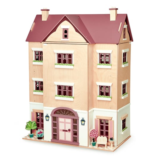 Drewniany czteropiętrowy domek dla lalek, Tender Leaf Toys Tender Leaf Toys