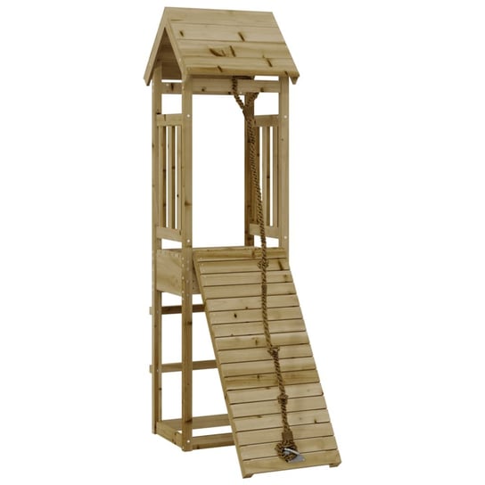 Drewniany domek zabawowy - 131 x 64 x 207 cm - kol / AAALOE Inna marka