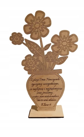 Drewniany Kwiat Prezent Dla Nauczyciela Grawe K223 Inna marka