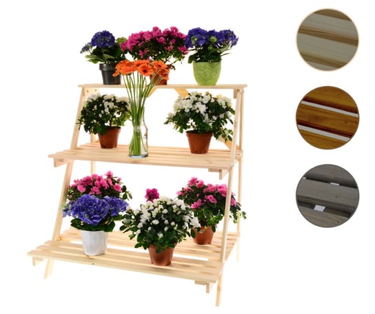 Drewniany kwietnik stojący regał na doniczki stojak na kwiaty półka / Wamar-Sosenka Inna marka