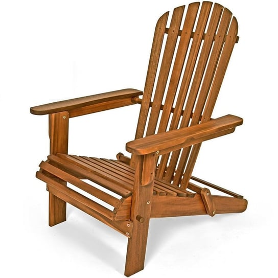 Drewniany Leżak Ogrodowy Fotel Krzesło Akacja wideShop