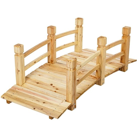 Drewniany Mostek Ogrodowy Xxl, 150 X 67 X 55 Cm, Nośność 150 Stilista