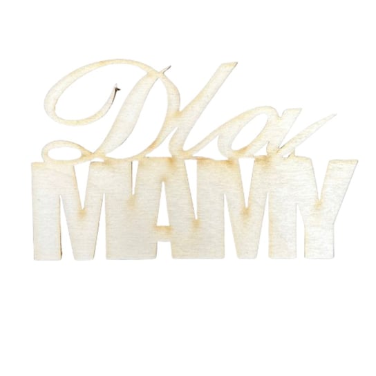 Drewniany napis Dla MAMY dzień matki scrapki 1szt Kolorowe Motki