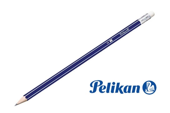 Drewniany ołówek HB z gumką, 1 szt, PELIKAN - HB Pelikan