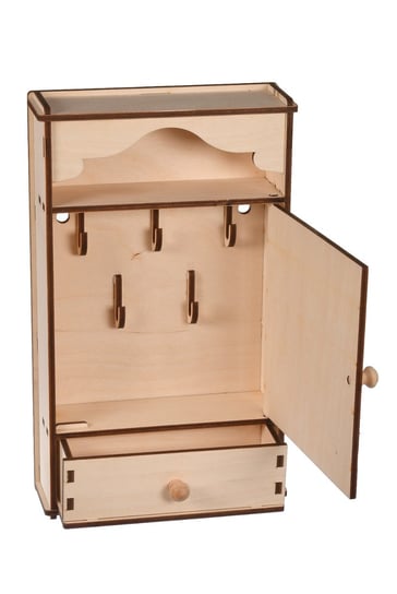 Drewniany organizer,szafka na klucze z szufladą skrzynkizdrewna