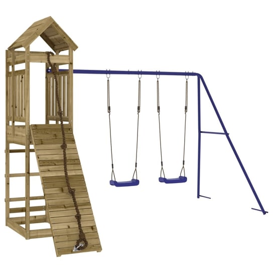 Drewniany plac zabaw dla dzieci 319x259x238 cm, ni Inna marka