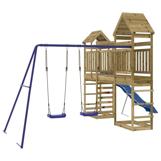 Drewniany plac zabaw dla dzieci - 478x360x264 cm, Inna marka