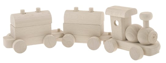 Drewniany pociąg, zabawka drewniana ciuchcia EKO Inna marka