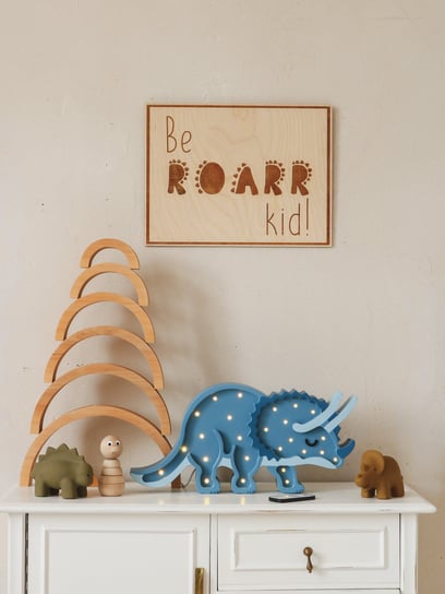Drewniany Poster "Be Roarr Kid" Cut It Now