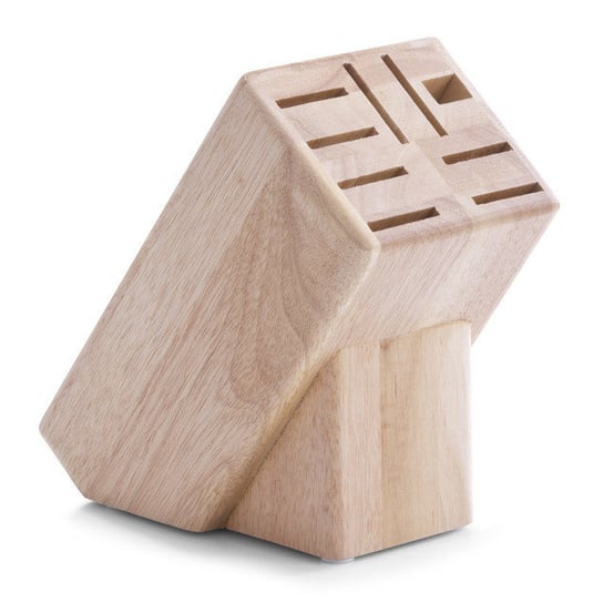 Drewniany stojak na noże ZELLER, beżowy, 25x13 cm Zeller