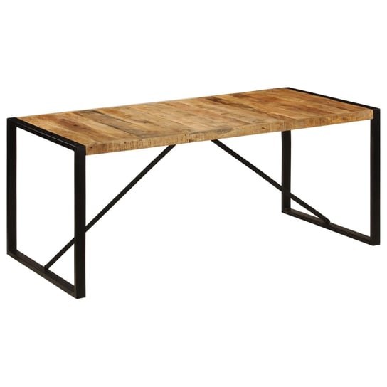 Drewniany stół industrialny 180x90x75 cm, brązowo- / AAALOE Inna marka