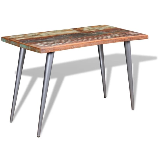 Drewniany stół retro z litego drewna 120x60x76 cm / AAALOE Inna marka