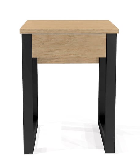 Drewniany stolik nocny z szufladą ELIOR Inelo D11, 39x39x52 cm Elior