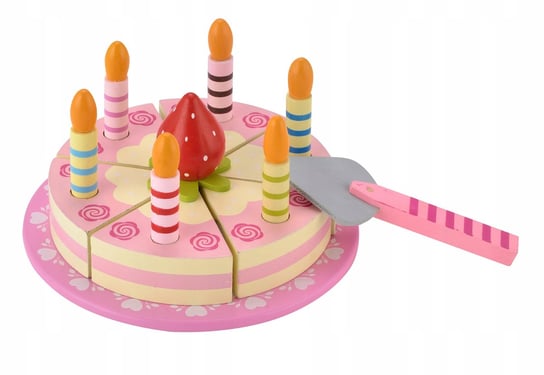 Drewniany Tort Urodzinowy Dla Dzieci Truskawka 4iQ Group