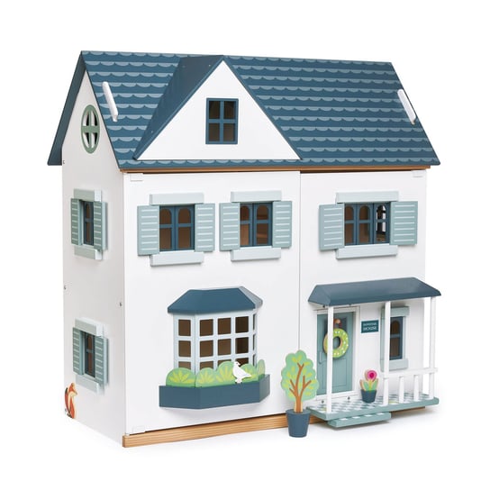 Drewniany trzypiętrowy domek dla lalek, Tender Leaf Toys ThreadBear Design
