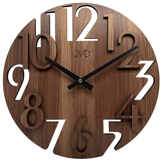 Drewniany zegar ścienny JVD HT113.3 średnica 40 cm JVD