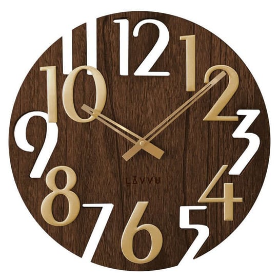 Drewniany zegar ścienny Lavvu LCT1011, średnica 40 cm LAVVU