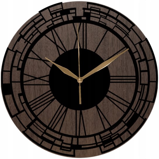 Drewniany Zegar Ścienny Oryginalny Design Dąb Sonoma Zegar Ścienny 35 cm Inna marka
