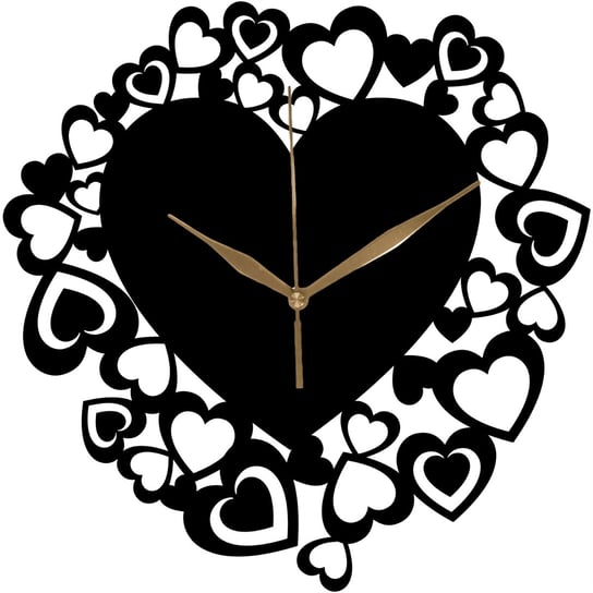 Drewniany Zegar Ścienny Serce Idealny na Walentynki Prezent 35 cm Inna marka