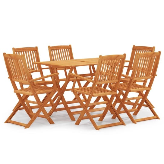 Drewniany Zestaw Mebli Ogrodowych - 6 krzeseł + st Inna marka