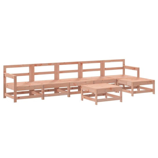 Drewniany zestaw wypoczynkowy, 3 sofy, 2 podnóżki, Inna marka
