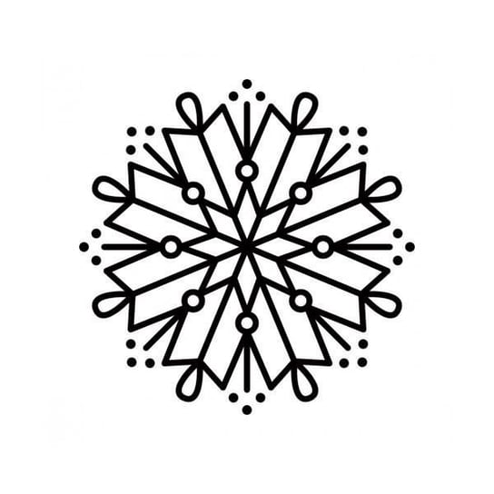 Drewniany znaczek - 8-ramienny płatek śniegu Inna marka