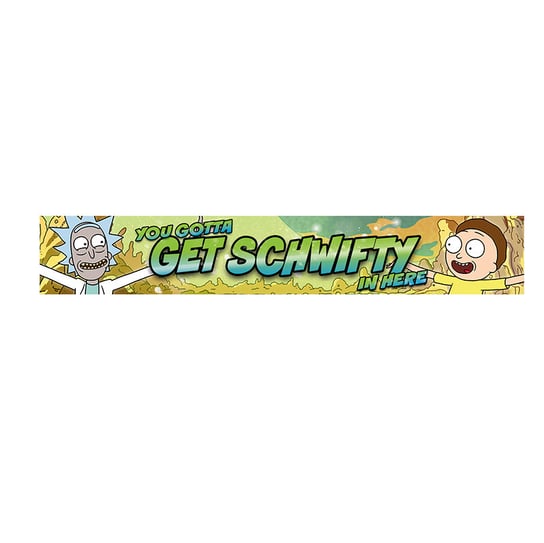 Drewniany znak nad drzwi "Get Shwifty" - Rick and Morty Pyramid International