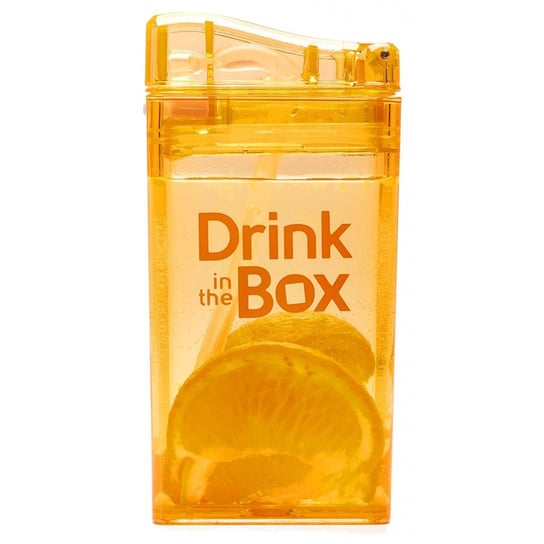 Drink In The Box, Bidon ze słomką, Orange, 240 ml Drink in the Box