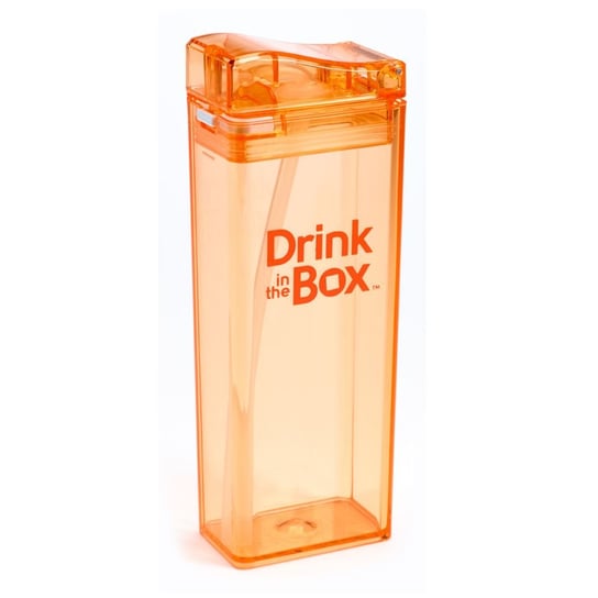 Drink In The Box, Bidon ze słomką, Orange, 350 ml Drink in the Box