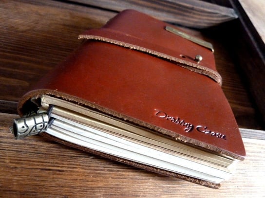 Drobiny Czasu, notatnik Vintage, czerwony Drobiny Czasu