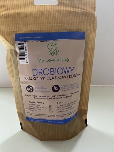 Drobiowy przysmak z kaczką dla psów i kotów bez zbóż MY LOVELY DOG 80%, 100 g Smart Solution