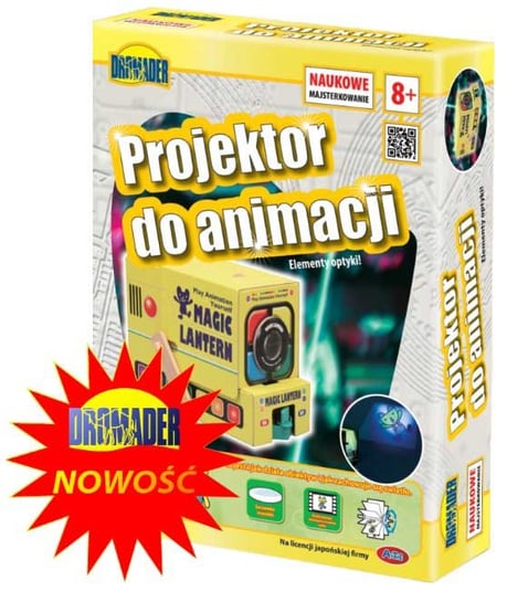 Dromader, Naukowe Majsterkowanie, Projektor do animacji, zestaw małego naukowca Dromader