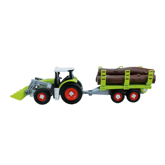 Dromader, pojazd rolniczy traktor z przyczepą do skręcania Dromader