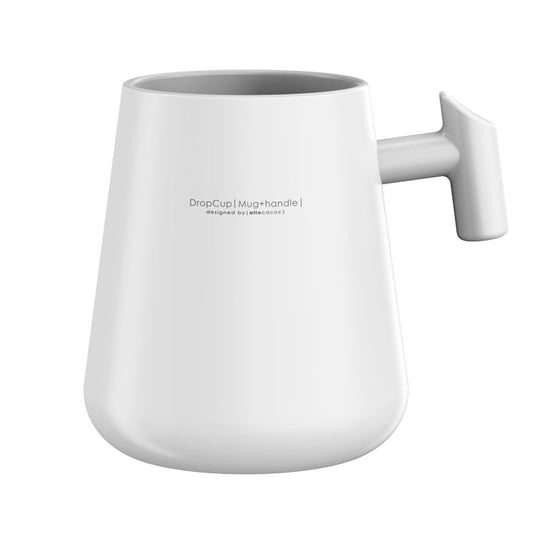 DropCup Mug +handle szary - kubek ceramiczny ALLOCACOC