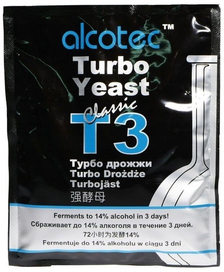 Drożdże gorzelnicze Alcotec Classic Turbo Yeast T3 120 g Inna marka