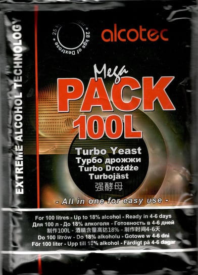 Drożdże Gorzelnicze - Alcotec Mega Pack 100 L ABC