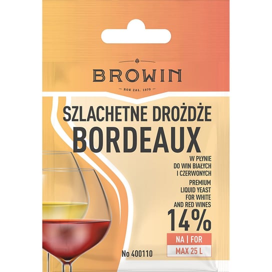 Drożdże winiarskie Bordeaux 20ml Browin