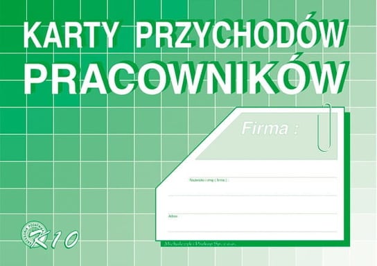 Druk Karty przychodów pracowników K-10  A5 Michalczyk i Prokop MICHALCZYK I PROKOP