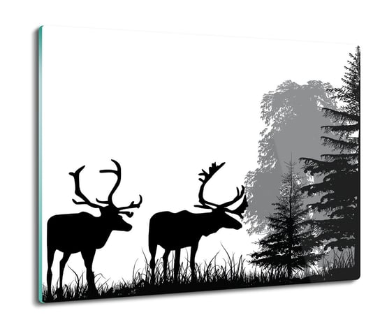 druk ochrona na indukcję Jelenie las drzewa 60x52, ArtprintCave ArtPrintCave