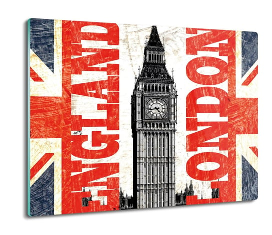 druk osłona splashback Flaga Anglii Big Ben 60x52, ArtprintCave ArtPrintCave