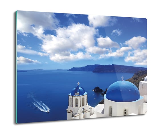 druk osłonka szklana Kościół Grecja widok 60x52, ArtprintCave ArtPrintCave