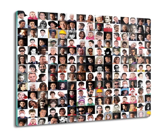 druk osłonka z nadrukiem Kolaż twarze ludzie 60x52, ArtprintCave ArtPrintCave