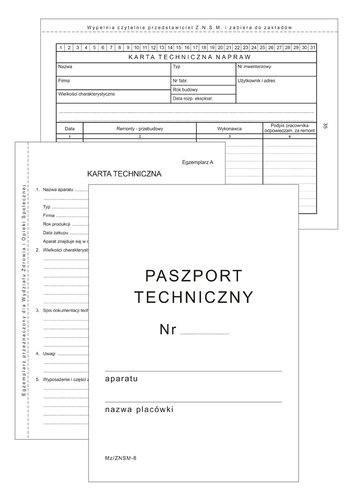Druk Paszport techniczny A5 EMEKO