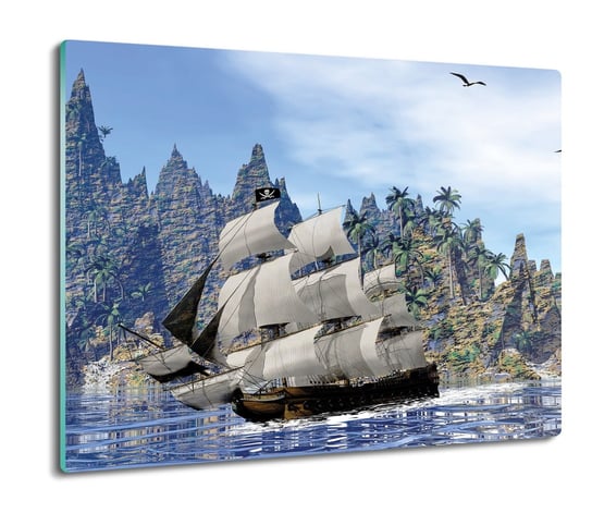druk splashback z foto Statek pirat ocean 60x52, ArtprintCave ArtPrintCave