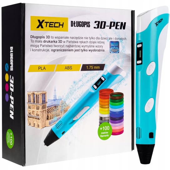 Drukarka 3D Długopis 3D Pen 2 Generacja 100M Wkład Xtech