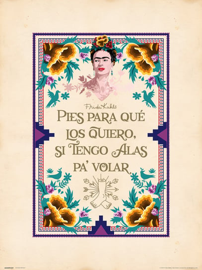 Drukuj 30X40 Cm Frida Kahlo Fraza Grupo Erik