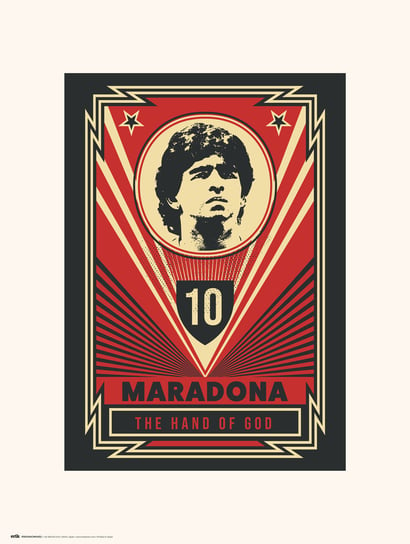 Drukuj 30X40 Cm Maradona Ręka Boga Grupo Erik