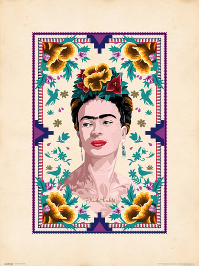 Drukuj Ilustrację Fridy Kahlo 30X40 Cm Grupo Erik